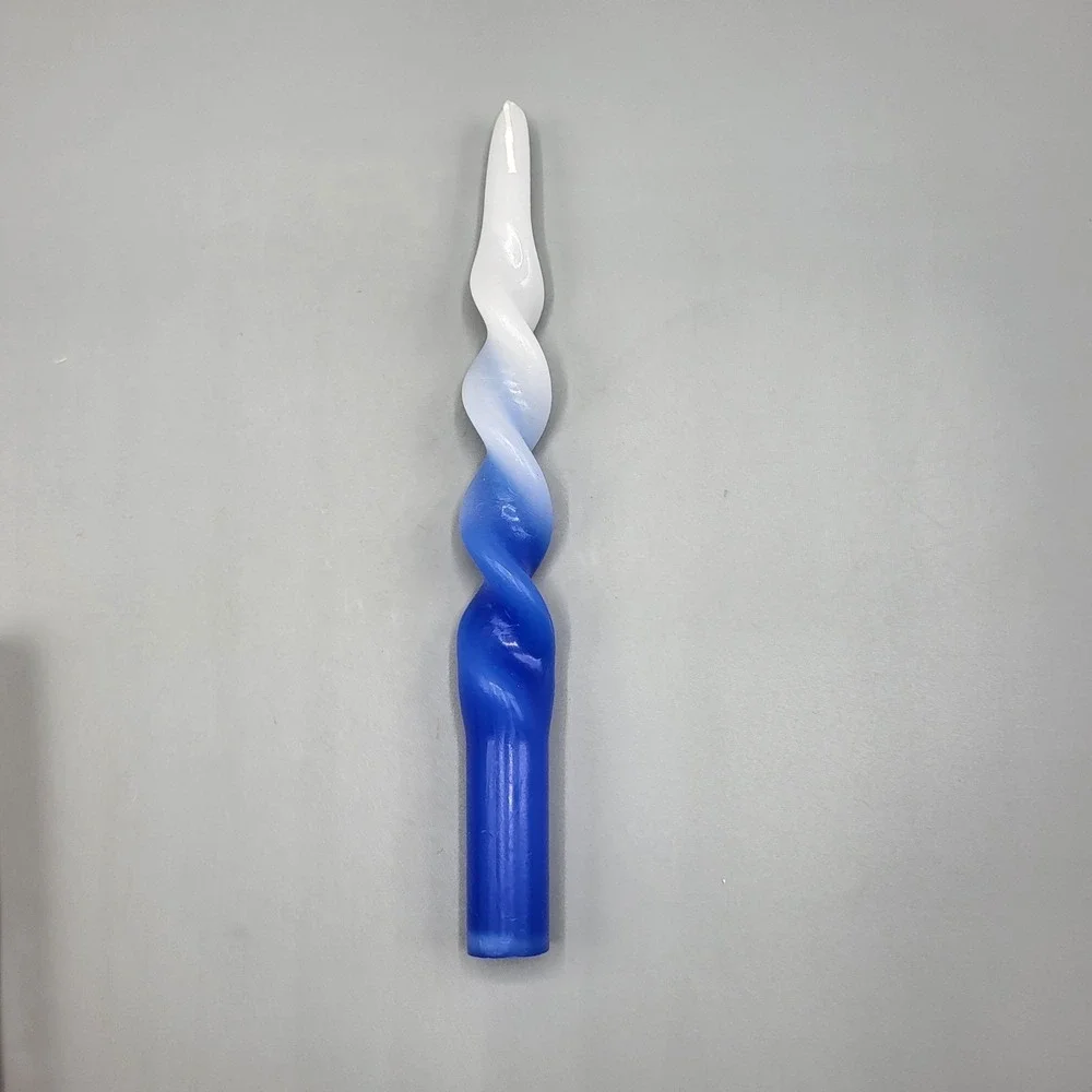 Vintage Ombre Spiral Taper Candles 9.5